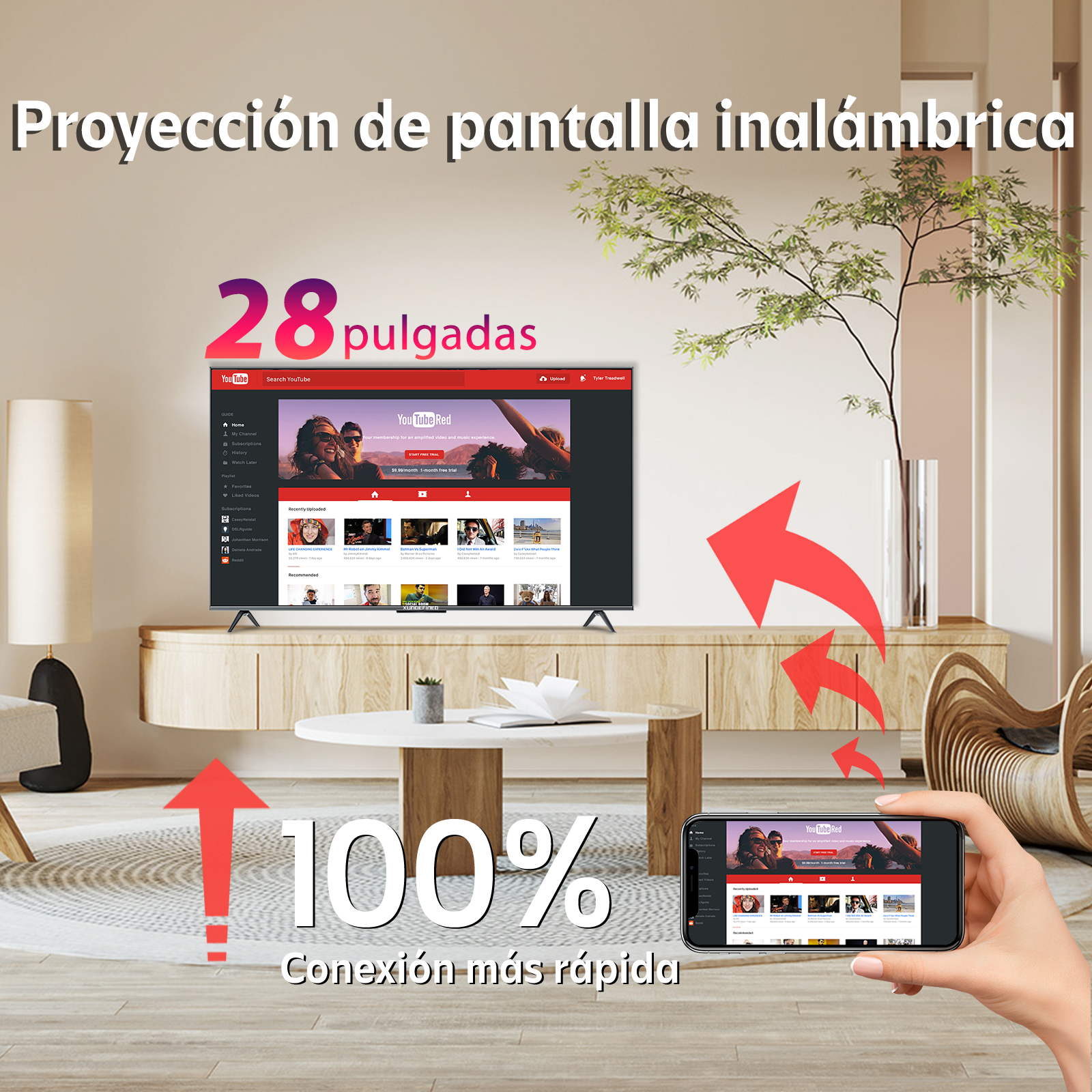 Pantalla Xundefined Smart Tv 28 Pulgadas Android Dolby Hdr