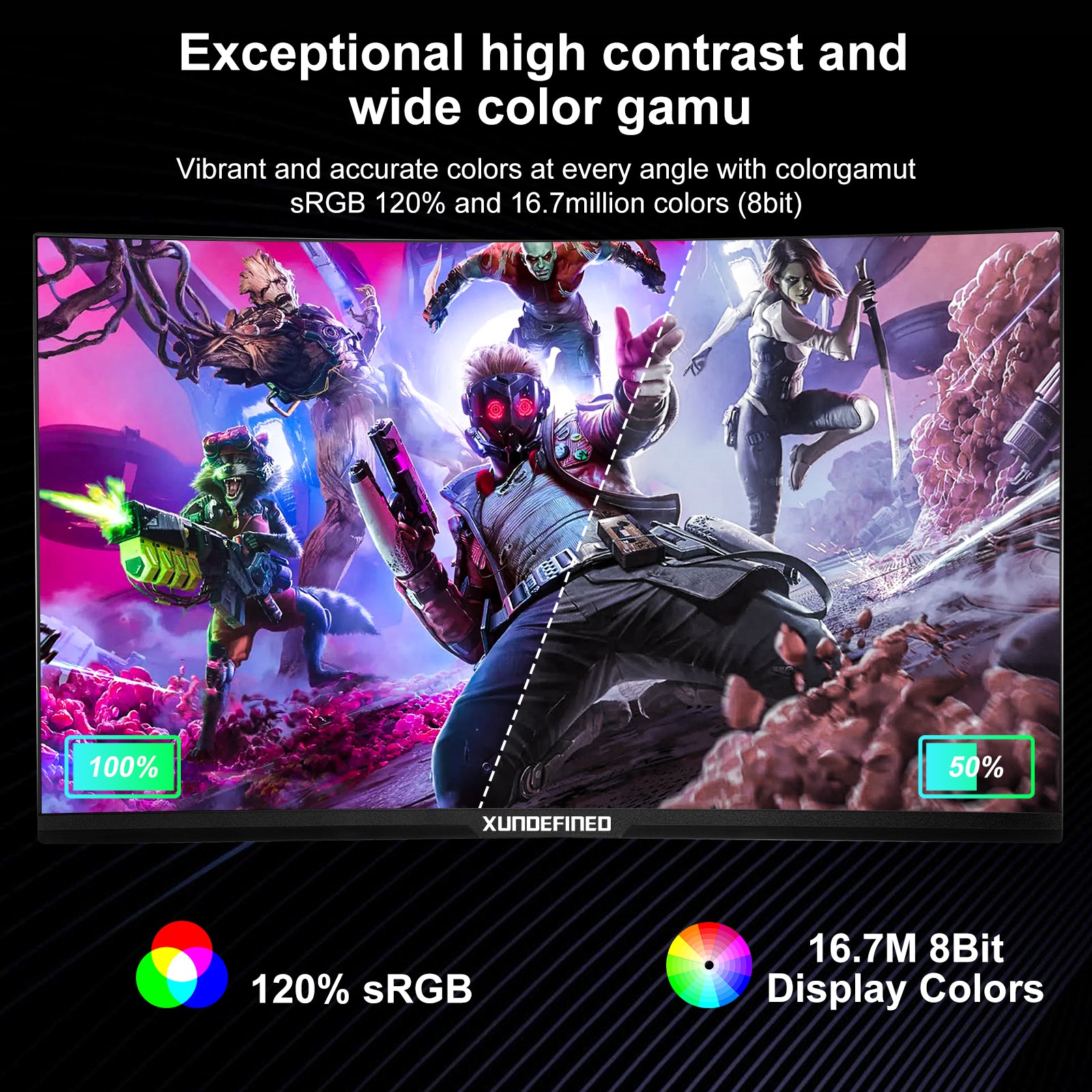 27 inches 1080P 180HZ 1500R Ultrawide Monitors,xundefined curved monitor equipped with high resolution