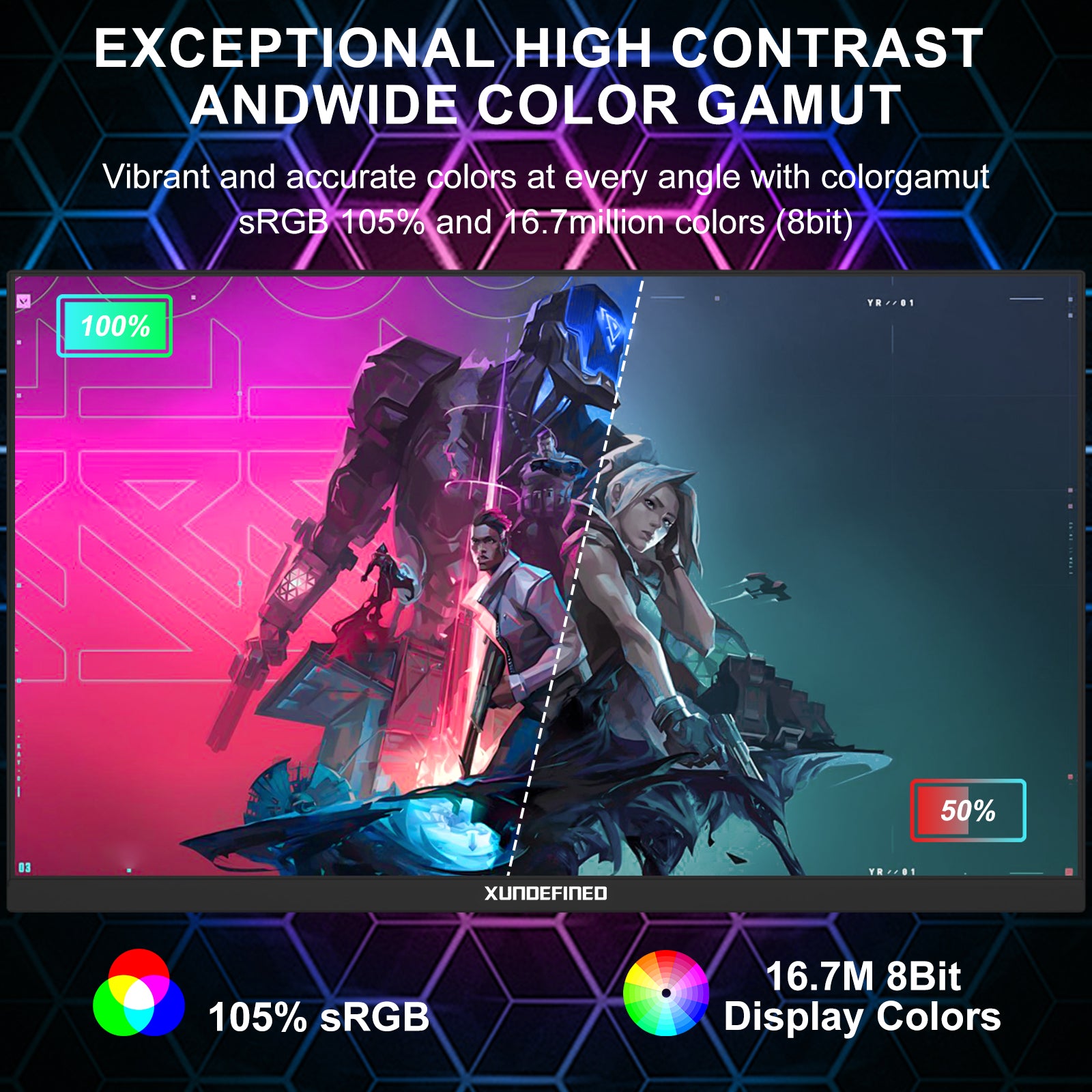 24 Zoll 75Hz xundefinierter Computermonitor Gamer-PC-Monitor