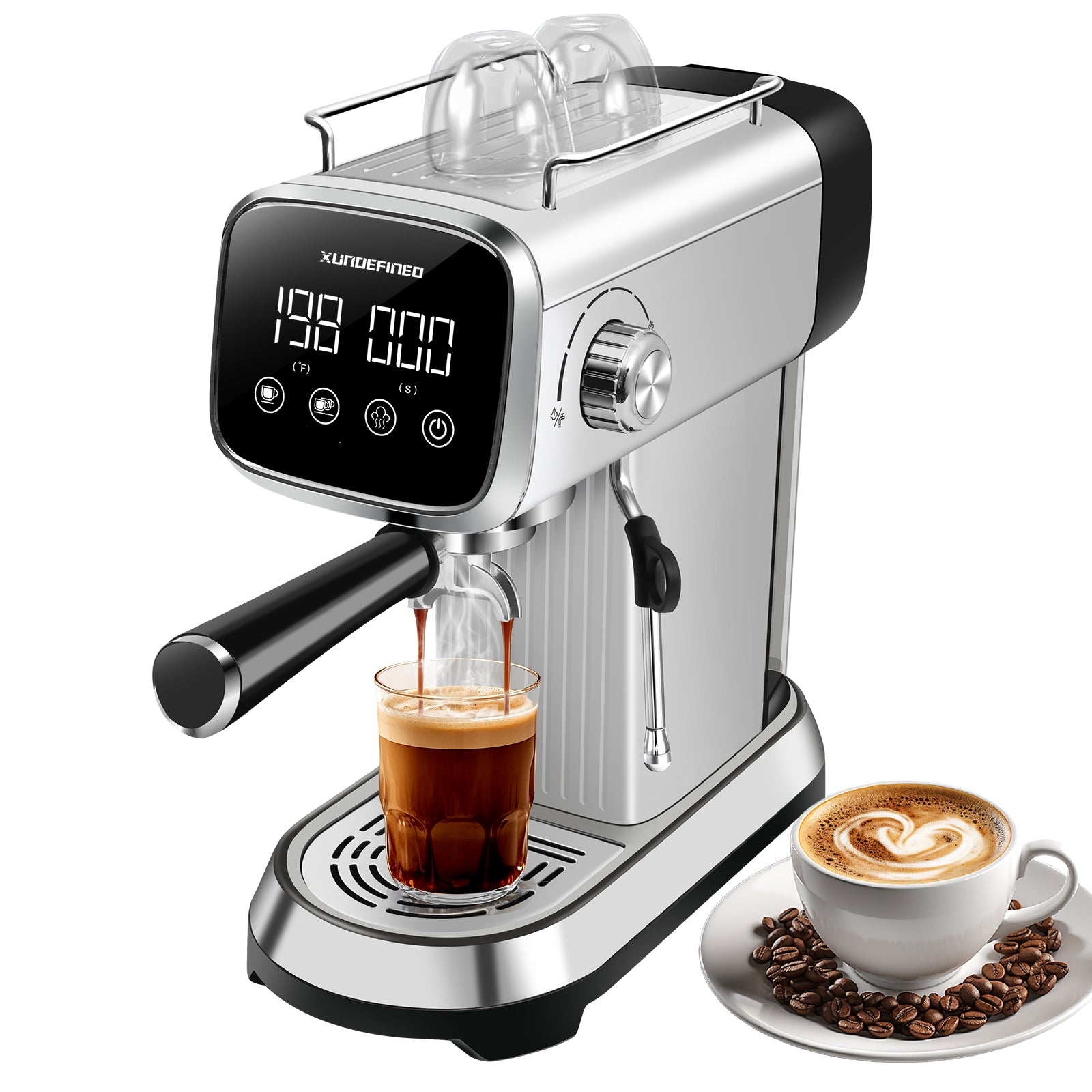 Cafetera Espresso Xundefined 20bar Diy Temperatura Tiempo Color Agua