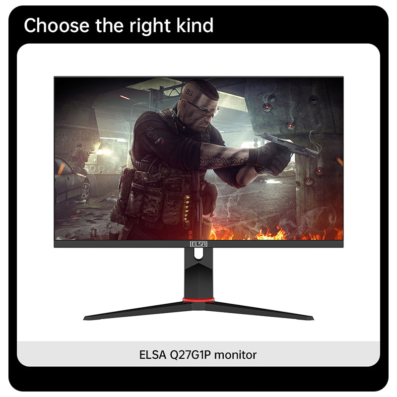 27 inches computer gamer monitor Adjustable height with speaker high resolution wled