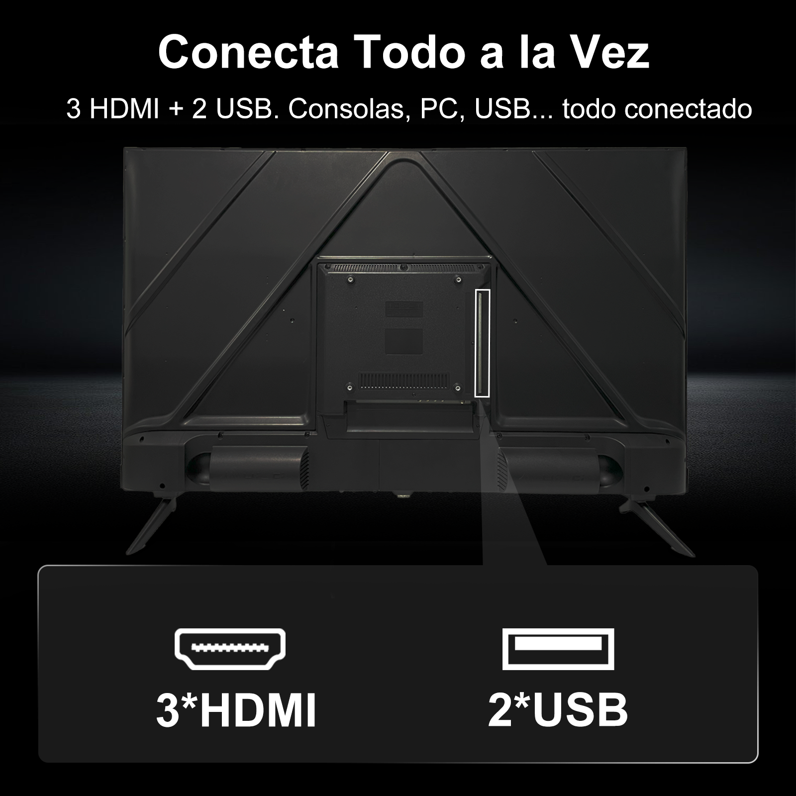 Pantalla Smart Tv Xndefined 50 Qled 4k WHALE OS Fluido con Sonido Potente Dolby Audio y Control por Voz en Español y Modo 2160p para PS5/Xbox