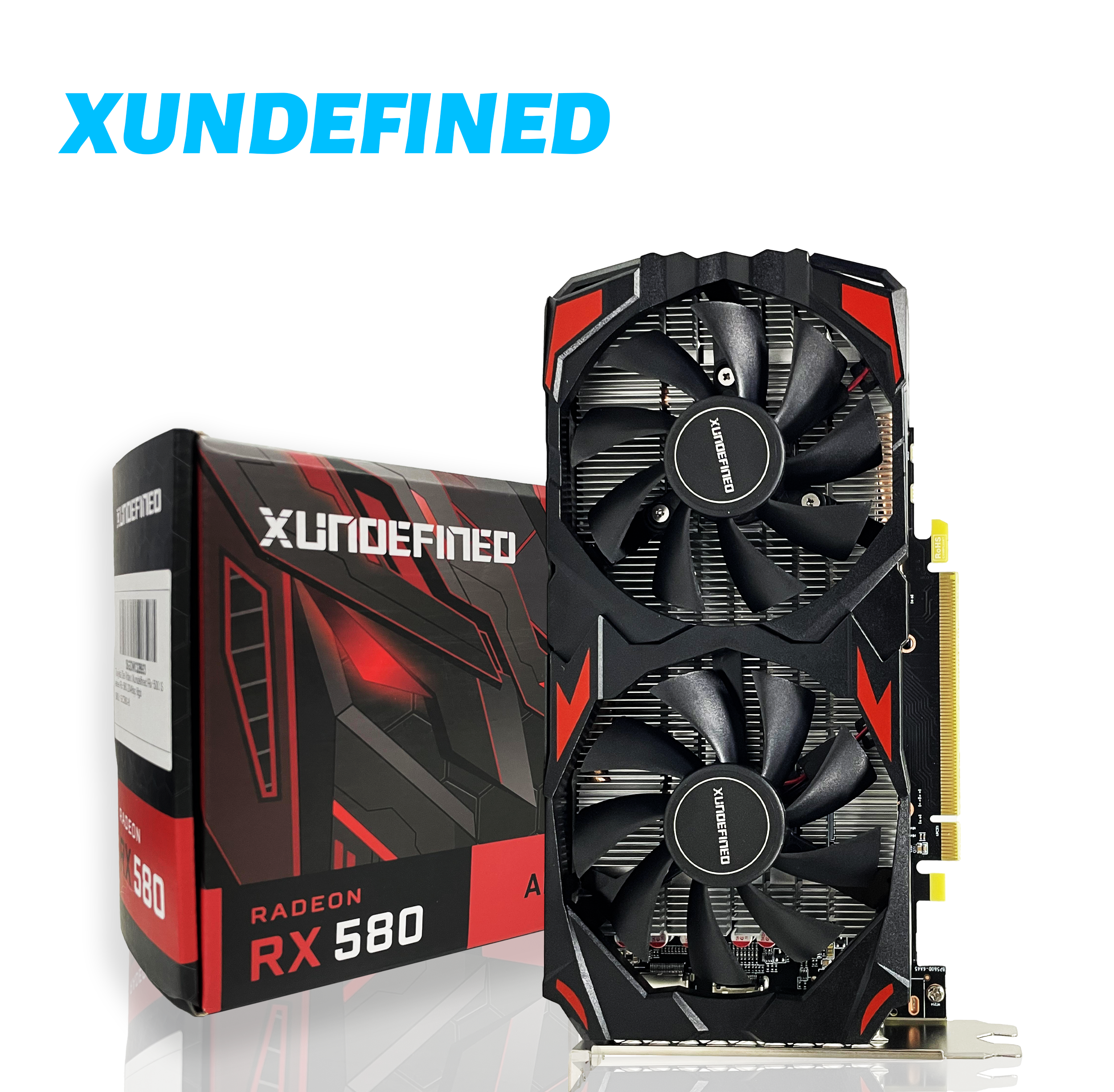 Xundefined Desktop computer game graphics card Rx 500 Series Rx 580 2048sp 8gb Video Card