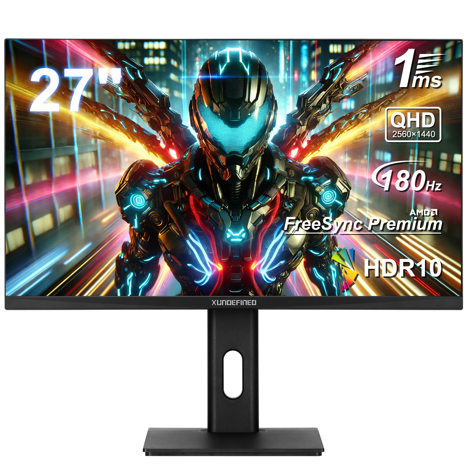 27 inches Xundefined Qhd 2k 180hz Gaming Monitor Lifting Base with Speaker