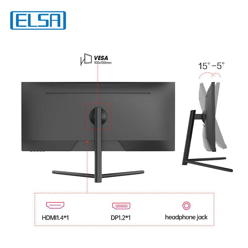 30 inches ELSA gaming computer monitor with speaker HDR game Hard coating HDMI