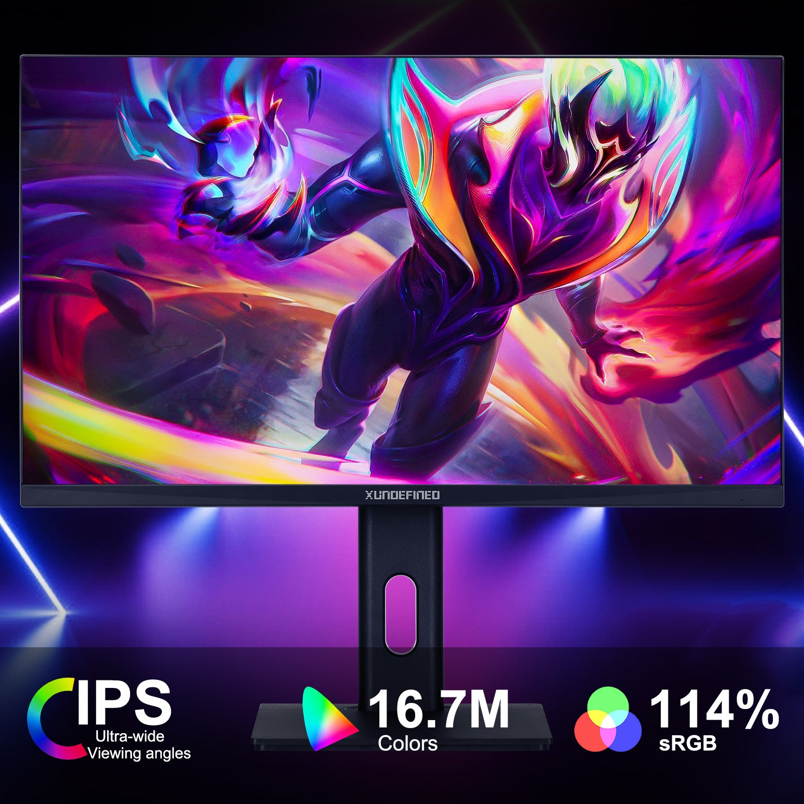 27 inches Xundefined Qhd 2k 180hz Gaming Monitor Lifting Base with Spe