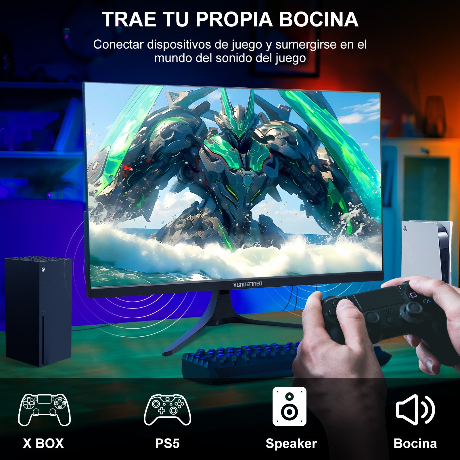 25 inches xundefined computer Monitor Game Fhd 180hz with Bocina Ips Hdmi 1ms