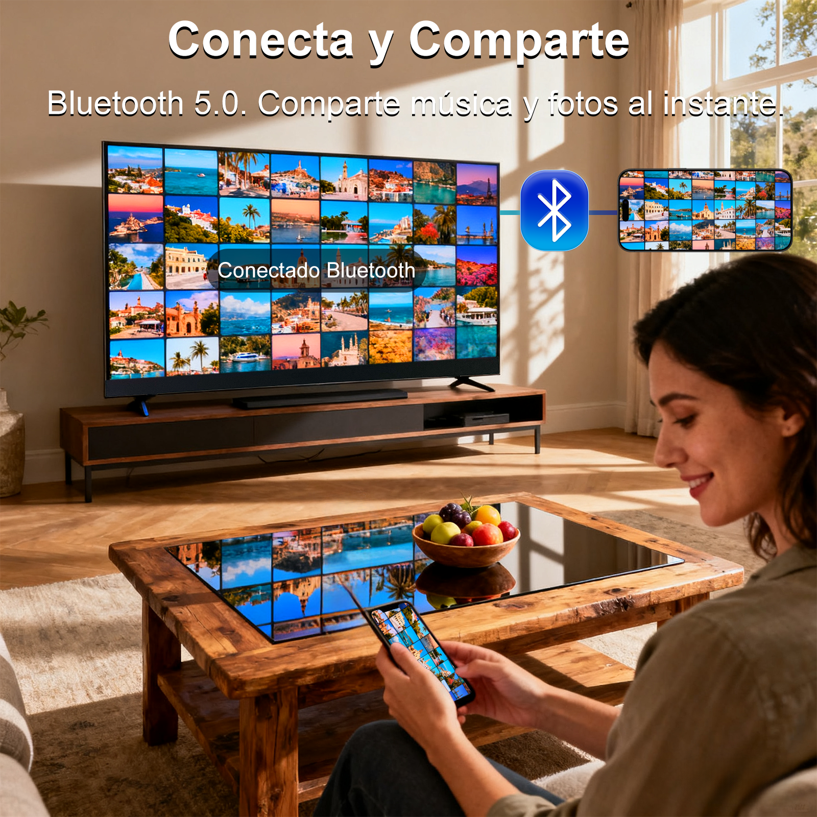 Pantalla Smart Tv Xndefined 50 Qled 4k WHALE OS Fluido con Sonido Potente Dolby Audio y Control por Voz en Español y Modo 2160p para PS5/Xbox