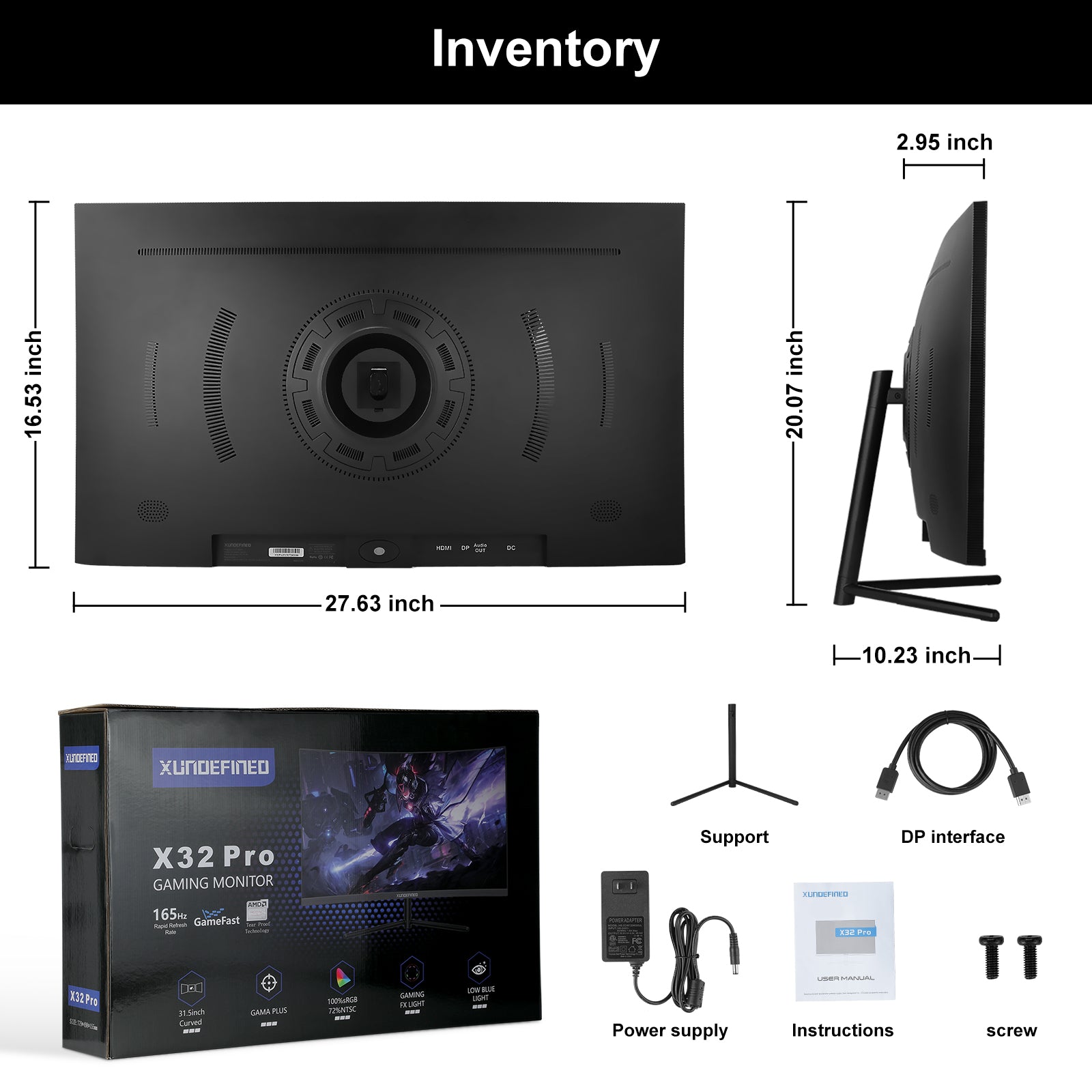 32 inches 1080P 165Hz Curved Surface Gaming Monitor High -definition high resolution