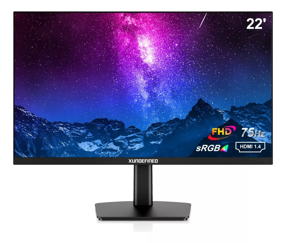 22 Inches Computer Monitor,Xundefined Monitor Full HD(1920x1080P) 75HZ VA Desktop Display With Audio